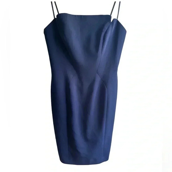 JILL JILL STUART Strapless Navy Classic Modern Bodycon Dress Size 6 - Picture 5 of 10